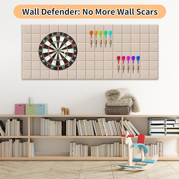 Smarpau Felt Bulletin Boards 48"x36", 12 Pack Large Cork Board for Walls, Pin Board with Removable Adhesive Tabs Pushpins, Cork Wall Tiles for Office Home Classroom-DeskLoop Office