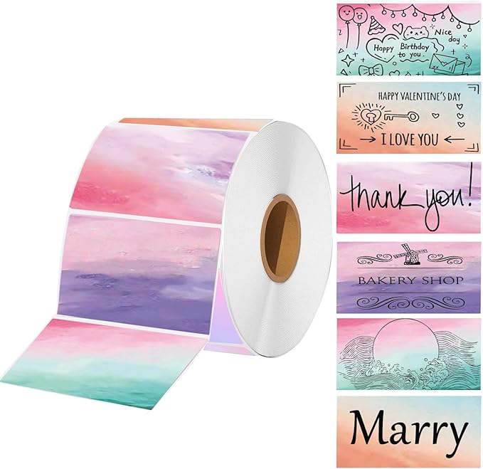 2.25 x 1.25 Thermal Labels, Self-Adhesive Address Shipping Barcode Thermal Stickers,Thermal Printer Labels Compatible with Rollo & Zebra & MUNBYN, 800 Labels for Printer, Nebula-DeskLoop Office