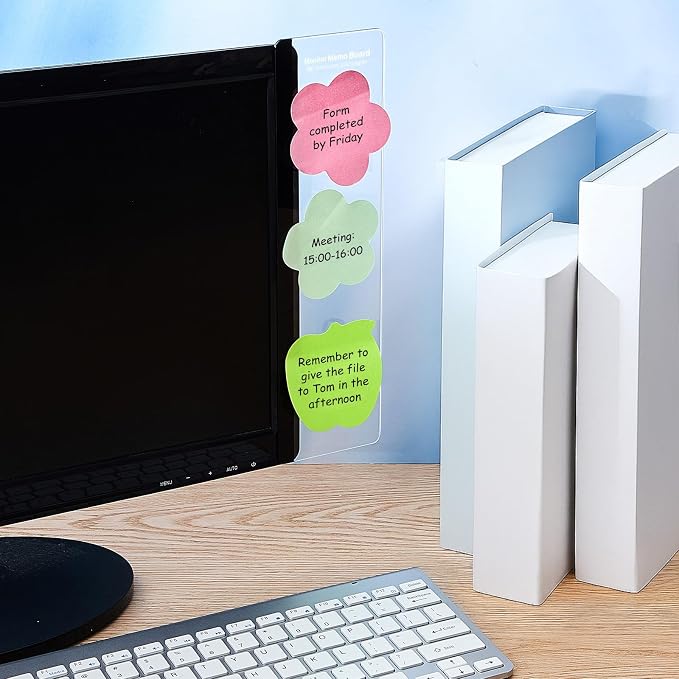 Zonon 6 Pieces Computer Monitor Notes Screen Monitor Memo Board Sticky Note - Image 7