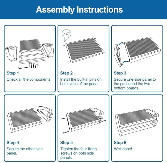 StrongTek Ergonomic Under Desk Footrest, 3 Adjustable Heights Wooden Office Footrest, Large Anti-Slip Surface, Improves Posture and Blood Circulation, up to 400lbs (Natural)-DeskLoop Office