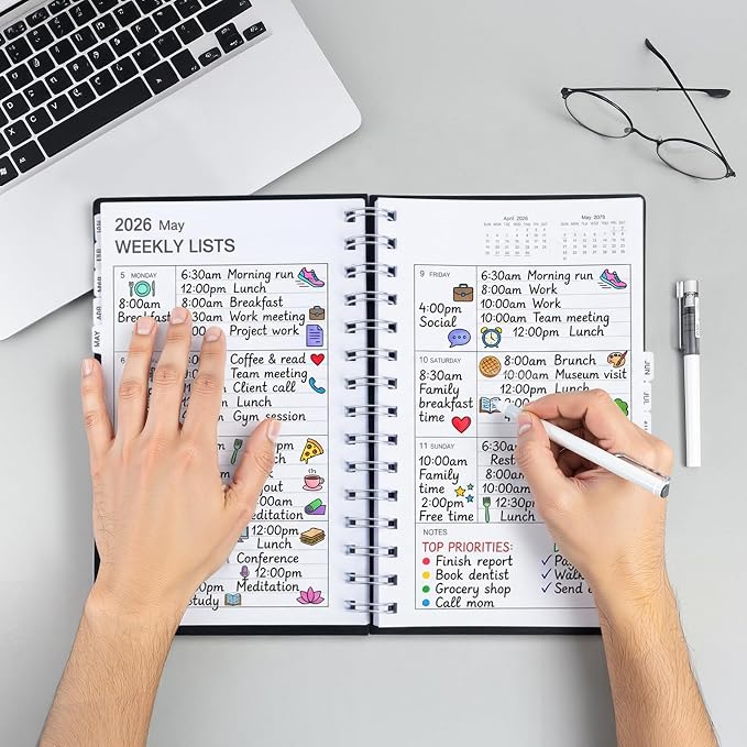M&G 2026 Planner, Weekly and Monthly Planner Calendar, Jan 2026-Feb 2027 Agenda - Image 7