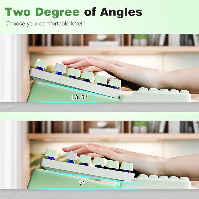 Ospelelf Keyboard Wrist Rest Comfortable Ergonomic Keyboard Stand Riser Holder Pad for Office Home-DeskLoop Office