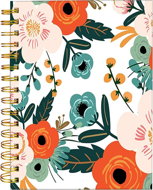 iampanda Spiral Journal Notebook,Strong Twin-Wire Binding with Premium Paper for Girl Women,Fashion Design 60 Sheets A5 College Ruled Notebook/Journal,Perfect for School Office Home Gifts,Colorful-DeskLoop Office