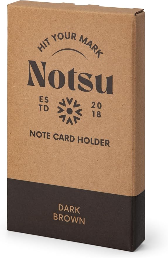Notsu Note Card Holder | Minimalist 3x5 Inch Index Card Holder Handheld Case in - Image 8
