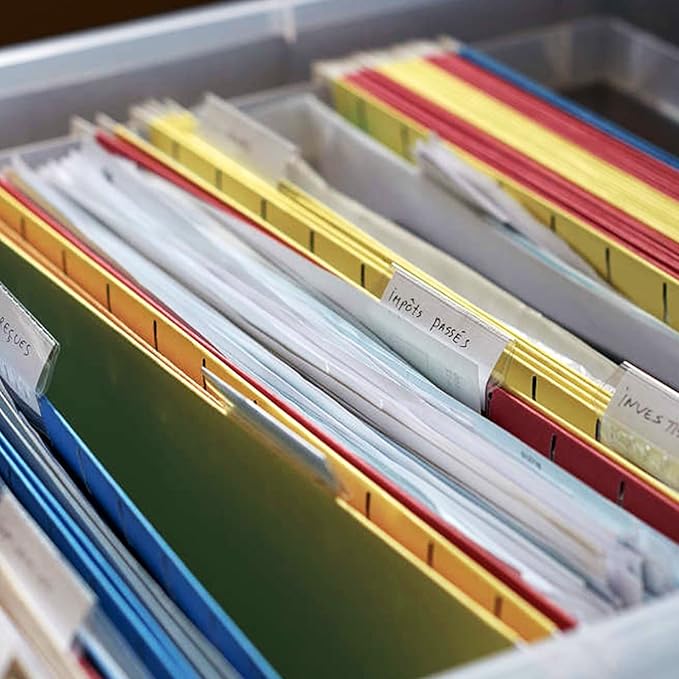 HERKKA Extra Capacity Legal Size Hanging File Folders, 30 Pack Reinforced Legal Size Hanging Folders with Heavy Duty 1 Inch Expansion, Designed for Bulky Files, Medical Charts, Assorted Colors-DeskLoop Office