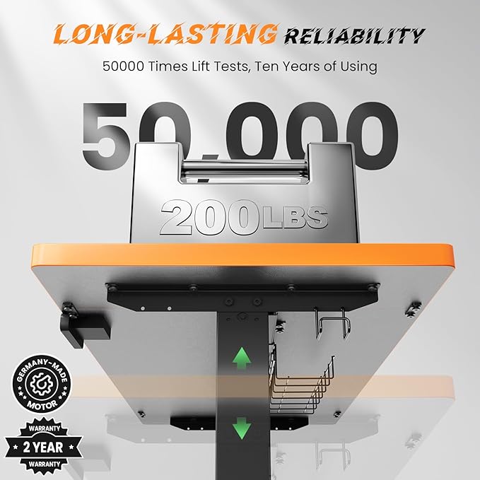 SIAGO Electric Standing Desk Adjustable - 48 x 24 Inch Sit Stand up Desk with Cable Management - 3 Memory Preset Adjustable Height Table-DeskLoop Office