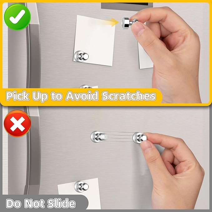 VNDUEEY 120 Pack Fridge Magnets, Refrigerator Magnets Strong Whiteboard Magnet, Magnetic Push Pins, Decorative Magnet for Home, Office, Classroom-DeskLoop Office