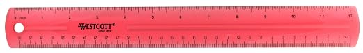 Westcott Jeweltone Plastic Ruler by Westcott
