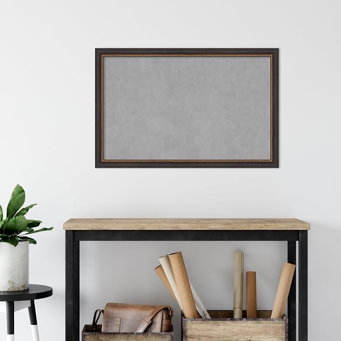 Amanti Art Black Framed Magnetic Board 23x35 Large Vision Board - Image 5