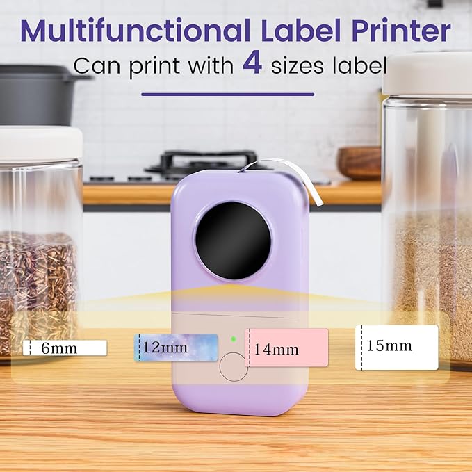 Phomemo D30 Label Makers Machine - Portable Bluetooth Mini Sticker Thermal Label Printer Handheld Rechargeable, Easy to Use for Office Home Organization, Rich Icon Font Multiple Templates-DeskLoop Office