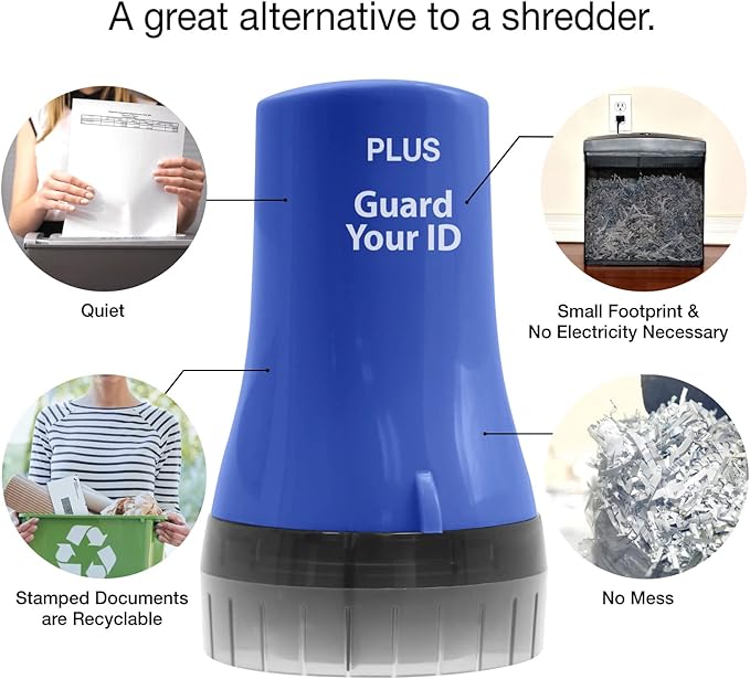Wide Advanced Security Roller by Guard Your ID for Fast and Easy Privacy Protection, As Seen on TV (3-Pack, Blue)