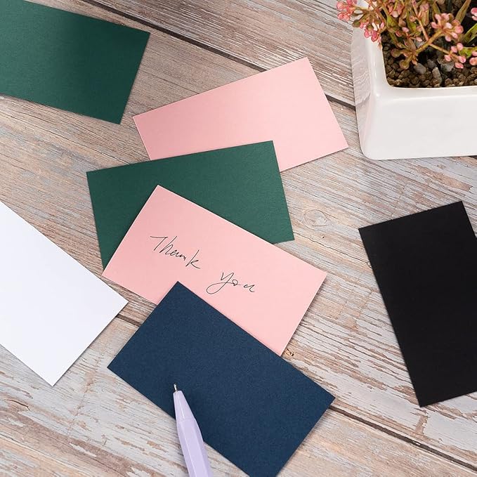 50 Sheets Blank Cardstock Paper 250 GSM Thick Heavy Cards Stock for DIY Art Projects, Card Making, Postcards, Greeting Cards, Birthday Party, Wedding Invitation (White, 3x5 inches)-DeskLoop Office