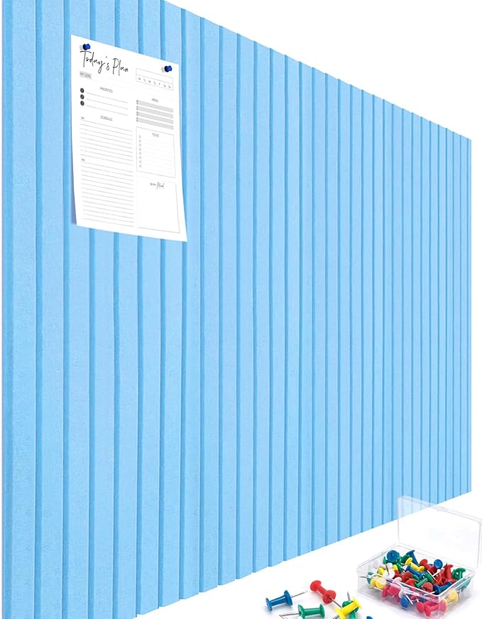 Cork Boards for Walls 48" x 36" Felt Board Alternative, 12 Pack Felt Wall Tiles Bulletin Board, Large Cork Board for Office Pin Board Tack Board Cork Boards-DeskLoop Office