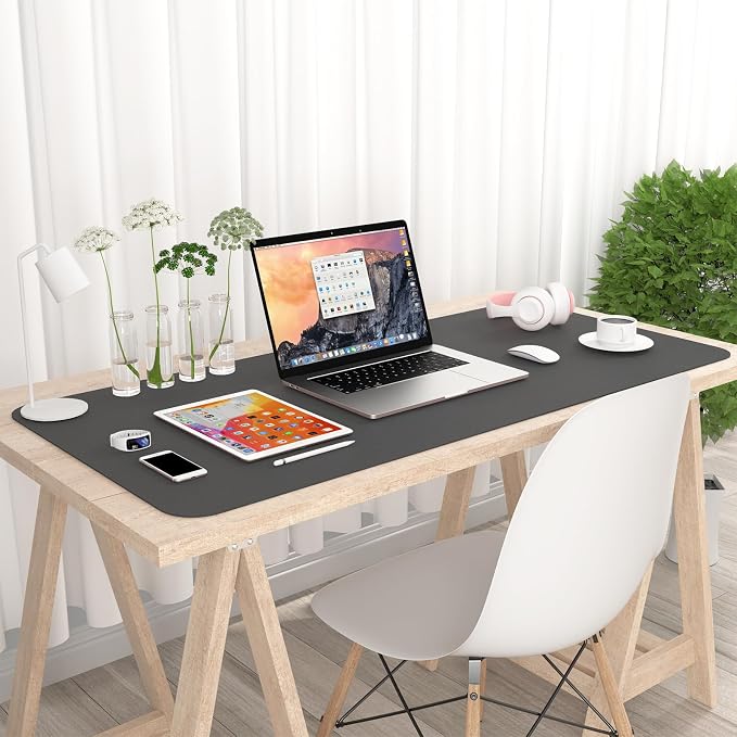 Hsurbtra Desk Pad, 35.5" x 17" PU Leather Desk Mat, XXL Extended Mouse Pad - Image 7