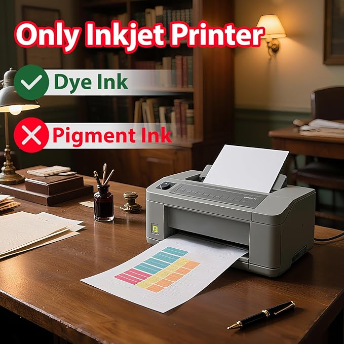 Uinkit Premium Glossy Inkjet Photo Paper - 8x10 Inch, 48lb 180gsm, 100 Sheets - Professional Photographic Quality, Dye Ink Compatible, High-Gloss Finish for Vivid Photos & Sharp Details-DeskLoop Office