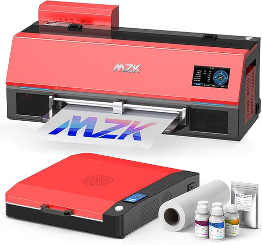 MZK A3 Plus DTF Printer XP600 Doubled-Speed,13+" DTF Film,Built-in Holiday Automatic Timed Cleaning Printhead,LED Multi-Function Fouch Screen,Film Cutter,White Ink Circulation,Gift Ink 2 Year-DeskLoop Office