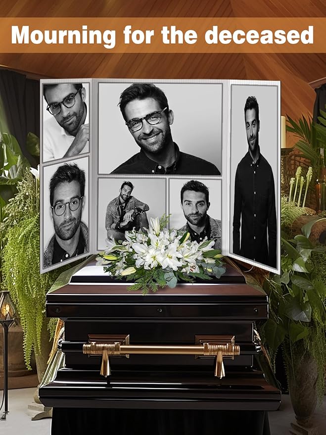 8 PCS Trifold Poster Board- Extra Large 48" x 36" Tri Fold Display Board Hard & Thick White Presentation Cardboard for Science Fair, School Projects, and Business Presentations Supply-DeskLoop Office