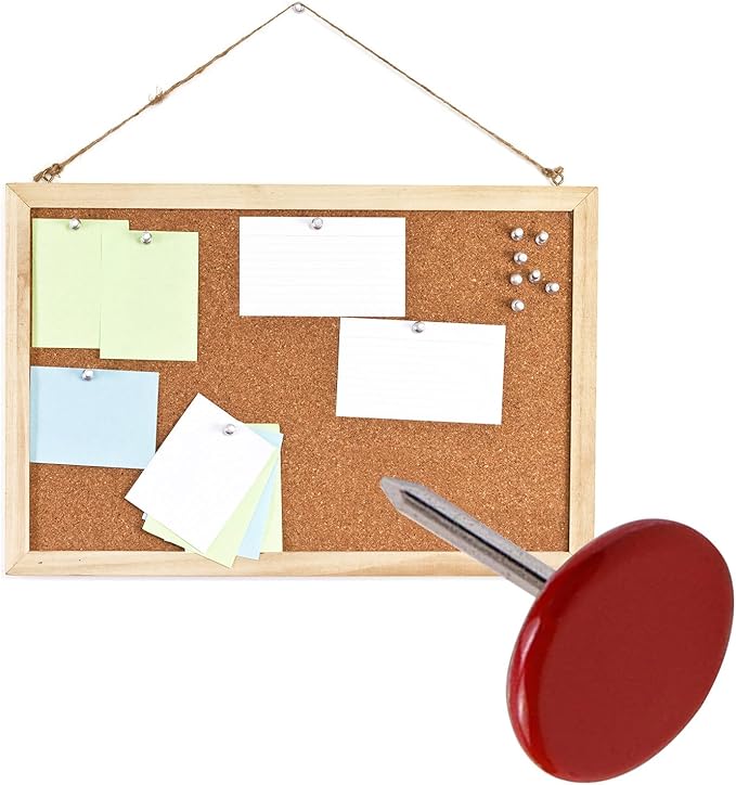 100Pcs Flat Head Upholstery Tacks Home Furniture Decor Tacks Upholstery Nails Flat Push Pins Flat Thumb Tacks Red (11mmx17mm)-DeskLoop Office