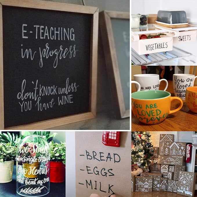 Overseas 48 Green Paint Pens, Oil Based Permanent Markers Set - Quick Drying, Waterproof, Fade-Resistant, Medium Tip Paint Markers Bulk for Wood, Metal, Rock, Ceramic, Plastic, Canvas, Glass, Rubber-DeskLoop Office