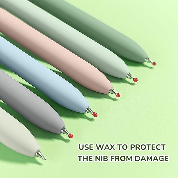 Gel Pens, 12 Pcs Black Ink Pens for Women, 0.5mm Fine Point Smooth Writing Pens, High-End Series Retractable Pens for Journaling Note Taking (12 Pcs Gold Morandi and Vintage)-DeskLoop Office