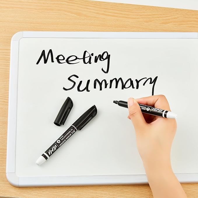 VILMA 90 Pack Black Whiteboard Markers, Dry Erase Markers with Chisel Tip, Bulk Classroom Office Supplies for White Board, School, Teachers, Kids, Non-Toxic, Low Odor-DeskLoop Office