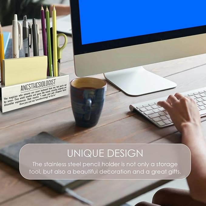 Anesthesiologist Definition Gifts for Women, Men, Anesthesiologist Office Supplies Desk Decor Pen Pencil Holders WCC48-DeskLoop Office