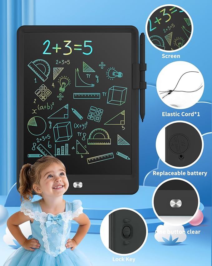LCD Writing Tablet for Kids, 10 InchPortable Colorful Drawing Tablet, Toddler - Image 7