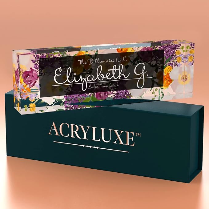 Desk Name Plate Personalized, Custom Name Plates 2½/x8 Inches, Thick - Image 8