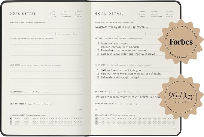 Full Focus Evergreen Linen Planner by Michael Hyatt - The #1 Daily Planner to Set Annual Goals, Increase Focus, Eliminate Overwhelm, and Achieve Your Biggest Goals - Hardcover-DeskLoop Office