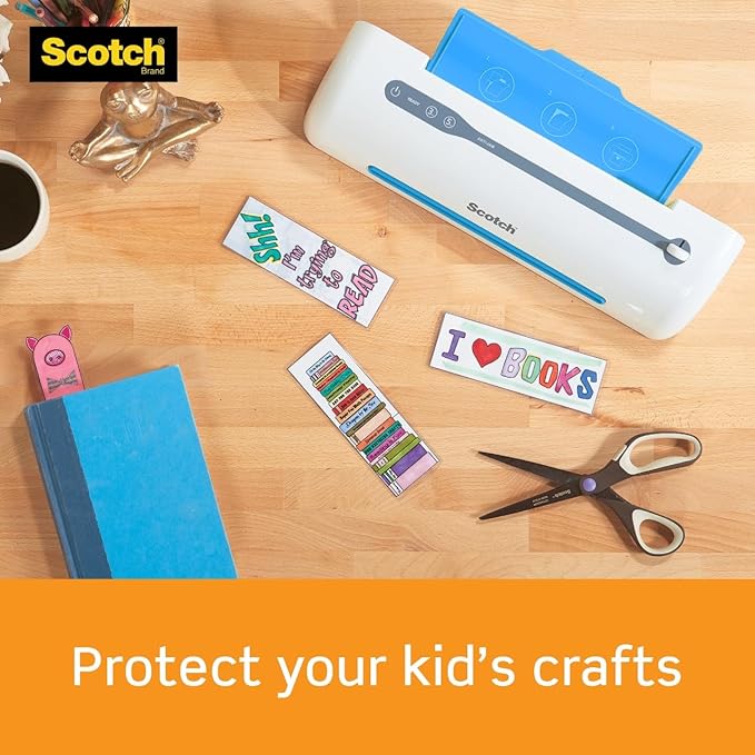 Scotch Self-Sealing Laminating Pouches, 25 Pack, Business Card Size, Great for Gift Tags