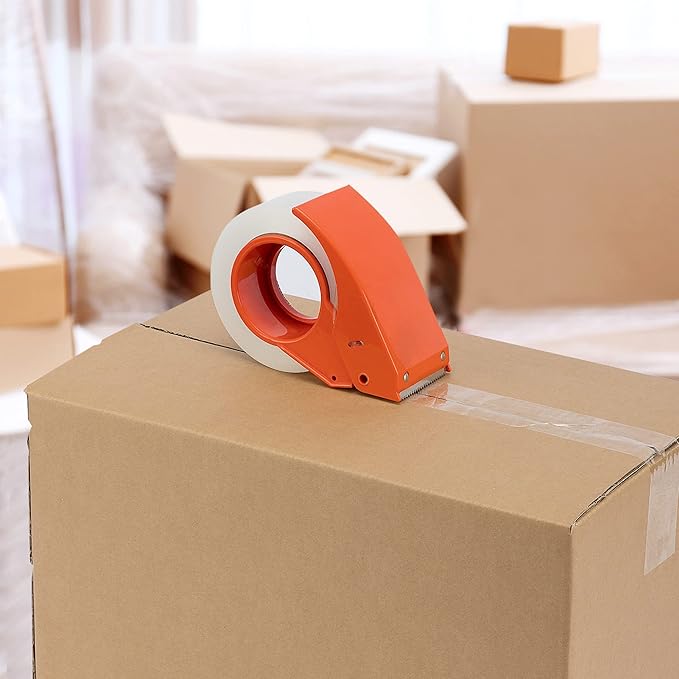 Amazon Basics Packing Tape for Moving boxes, Shipping Tape Refills, Clear, 1.88-Inch Wide x 109 Yards, 6-Pack, Total 654 Yards-DeskLoop Office