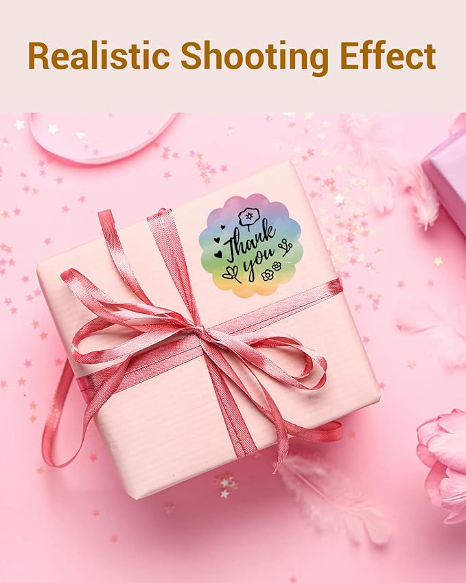 Phomemo Rainbow 2" Color Thermal Labels Roll for 4X6 Thermal Printer for Small Business Supplies, Commercial Grade Thermal Labels for Custom Stickers Personalized & Business Logo, 500pcs / Roll-DeskLoop Office