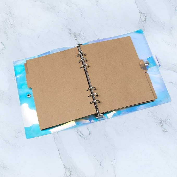 AUEAR, 3 Sets A5 Kraft Paper Divider 6 Holes Ring Index Page Tab Cards - Image 9