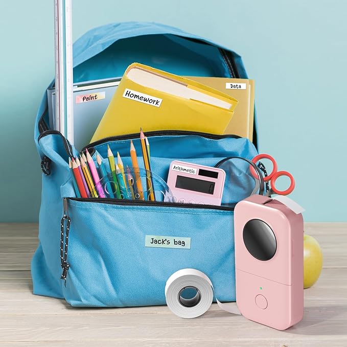 Phomemo Label Maker Machine, D30 Portable Handheld Bluetooth Mini Label Printer, Multiple Templates Smartphone Thermal Small Label Maker for Kids School Items, Classroom Teacher Supplies, Easy to Use-DeskLoop Office