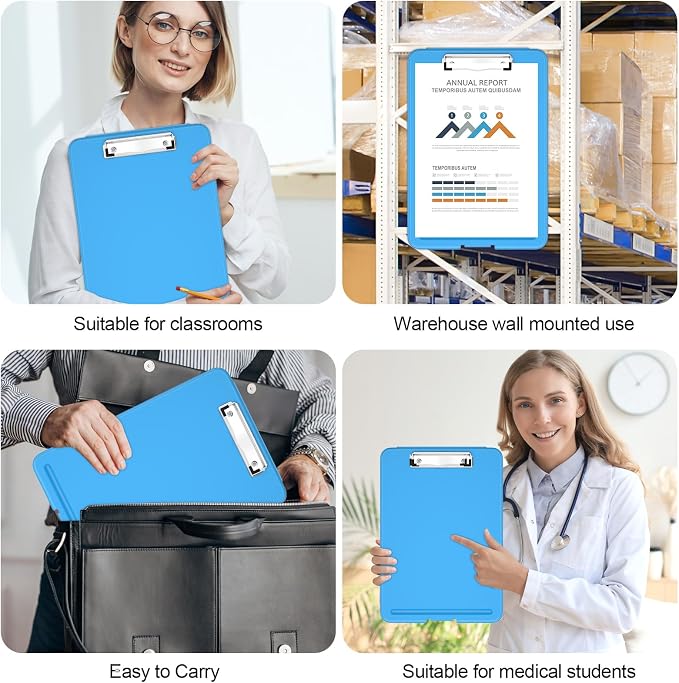 Hongri Clipboard with Storage, 8.5 x 11 Clip Board Foldable, Size 13.4 x 9.4 X - Image 7