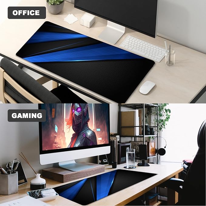 Desk Pad, Large Gaming Mouse Pad, Extended Keyboard Mouse Mat Desk Pad - Image 7
