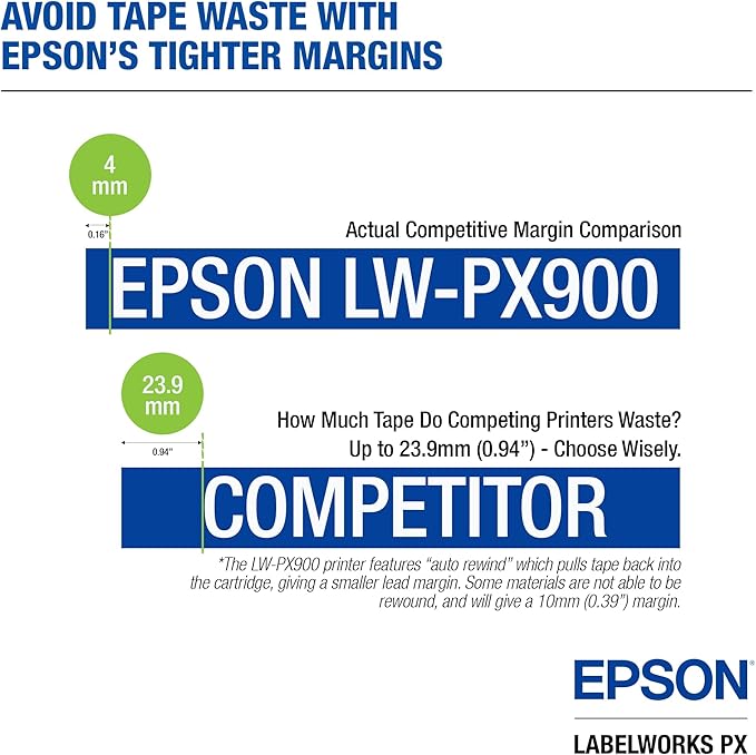 LABELWORKS Epson LW-PX900 Industrial Label Maker - Portable Handheld Label Printer Compatible with All Epson PX Tape Types-DeskLoop Office