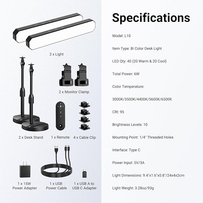 NEEWER Basics Desktop LED Light Kit - Image 9