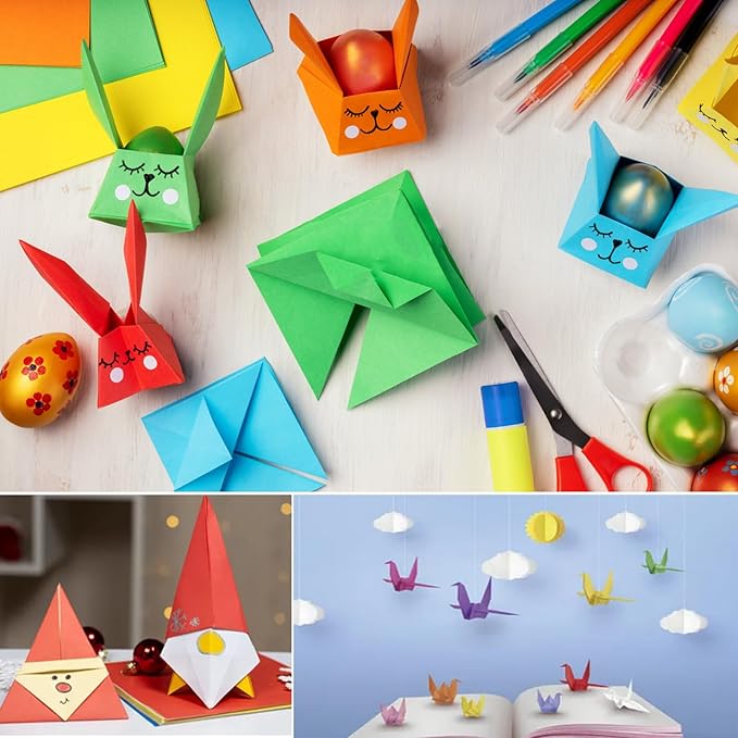 Colored Lightweight Construction Paper - A4 Origami Paper 200 Sheets Colored Paper, 20 Colors Colored Printer Paper Copy Paper, 8.3" X 11.7" Multipurpose Colored 70GSM for DIY Kids Art Craft-DeskLoop Office