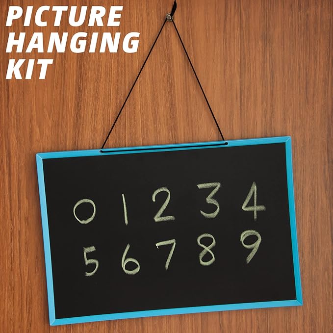 Zhengmy 40 Pcs Double Headed Picture Hangers Nails 4 Size Long Thumb Tacks Wall Nails for Hanging Pictures Decorative Push Pins Hooks for Drywall Photo Office Home Decor, 20/30/ 40/ 50lb(Bronze)-DeskLoop Office