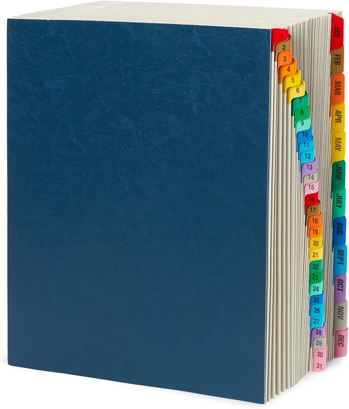 Blue Summit Expandable Monthly File Organizer, Tickler File Combo 31 Daily and - Image 9