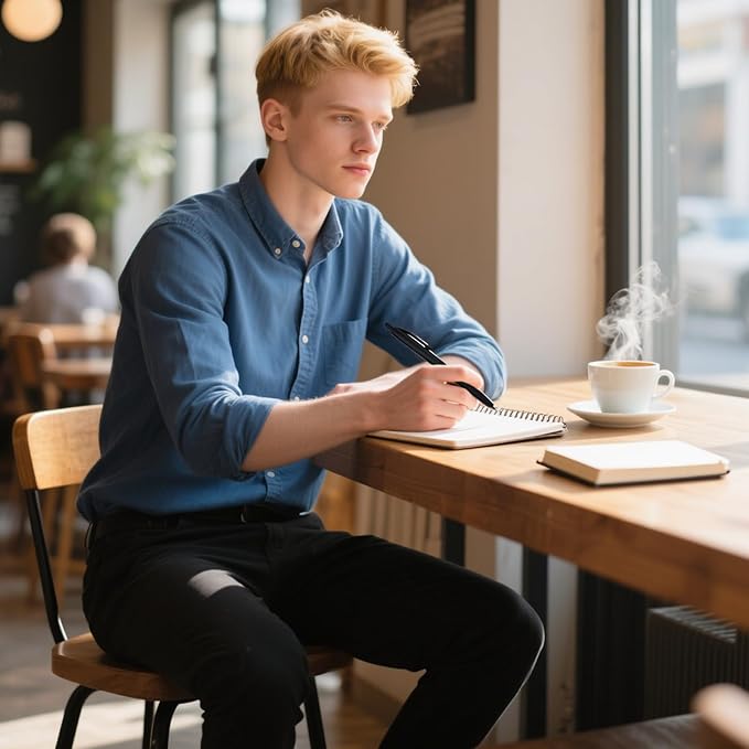 100 Pack Pens Bulk Retractable Ballpoint Pens No Bleed Black Barrel Click Pen Smooth Ink Medium Point Pen for Office Home School Supplies 1.0MM Black Ink-DeskLoop Office