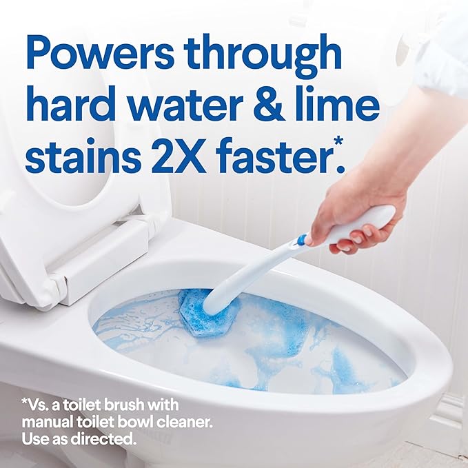 Clorox ToiletWand Disposable Toilet Cleaning System - ToiletWand, Storage Caddy and 16 Disinfecting Refill Heads