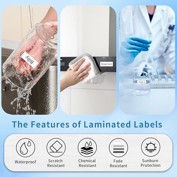 12mm 0.47 Laminated White Tape P Touch Compatible with Brother TZ-231 Tze231 TZ231 for P Touch D220, PTD210 PTH110, Tze TZ Tape 1/2Inch (4 Packs)-DeskLoop Office