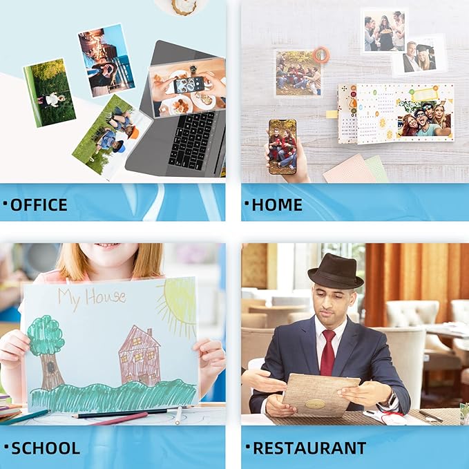 Uinkit 120Pack Thermal Laminating Pouches 3mil Laminating Sheets 4.3x6.3 inches for Sealed 4x6 Photo Card Documents, Glossy Clear Laminator Pouch Rounded Corner-DeskLoop Office