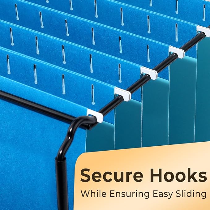 SUNEE 25 Pack Hanging File Folders, Blue Folders, Hanging File Folders Letter Size with 1/5-cut Tabs, Stay Organized for Your Home and Office Bulk File and Documents-DeskLoop Office