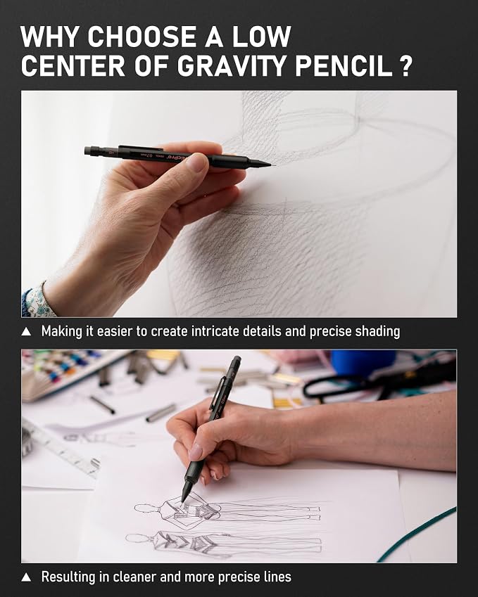 Nicpro 0.5 mm & 0.7 mm Mechanical Pencil Set - Image 7