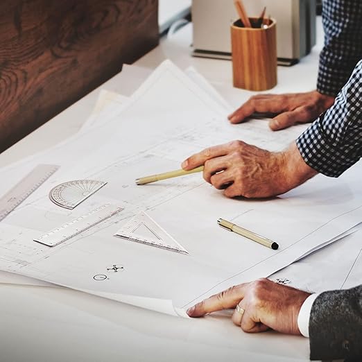 Tenare 18 Pcs Plastic Clear Math Set Includes Protractor Triangle Rulers 12 Inch 6 Inch Straight Geometry Math Transparent Ruler Measuring Tool for School Office Home Supplies-DeskLoop Office