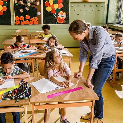 30 Pack Clear Ruler Plastic Rulers 12 Inch Transparent Assorted Color Kids Ruler Bulk for School with Centimeters Millimeter and Inches, Measuring Tools for Student School Office Home-DeskLoop Office