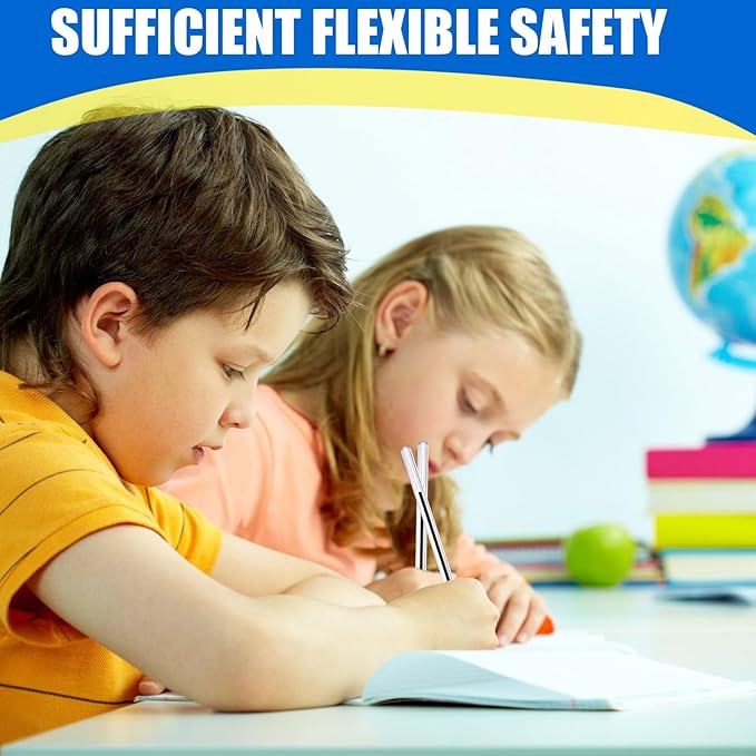 120 Pcs Safety Pens 3.8 Inches Flexible Non-lethal Writing Pens for Mental Health Hospitals and Prisons-DeskLoop Office